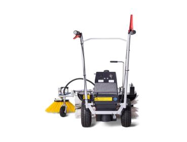 Kehrmaschine Limpar Akku 26 mit Seitenbesen Links -AGM Batterie 28Ah -8x2 Poly